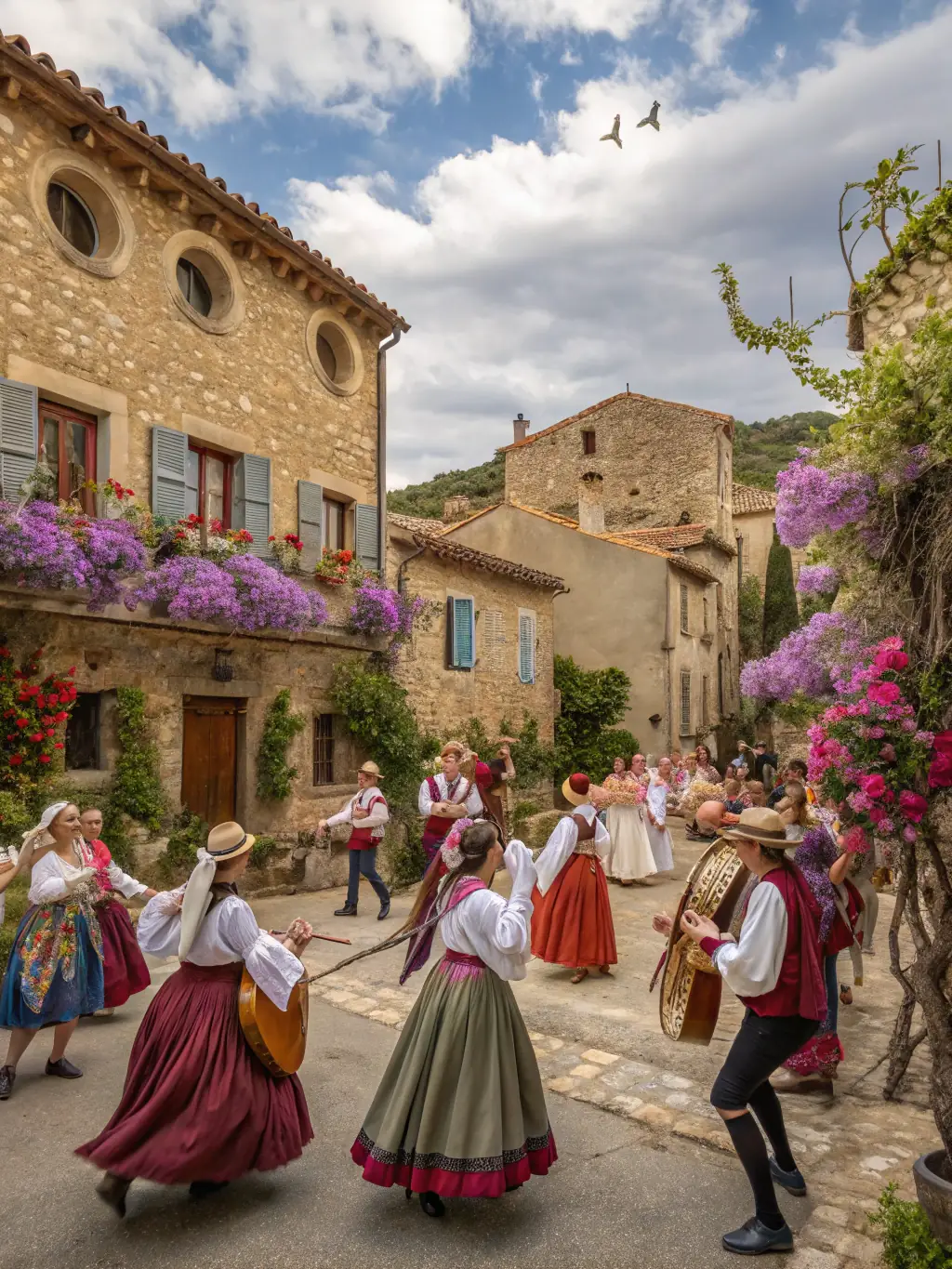 A captivating photo of participants engaged in a traditional Provençal dance workshop, highlighting the preservation of local cultural heritage.